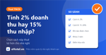 Thuế TNCN nhà nghỉ: chọn 2% trên doanh thu hay 15% trên thu nhập?